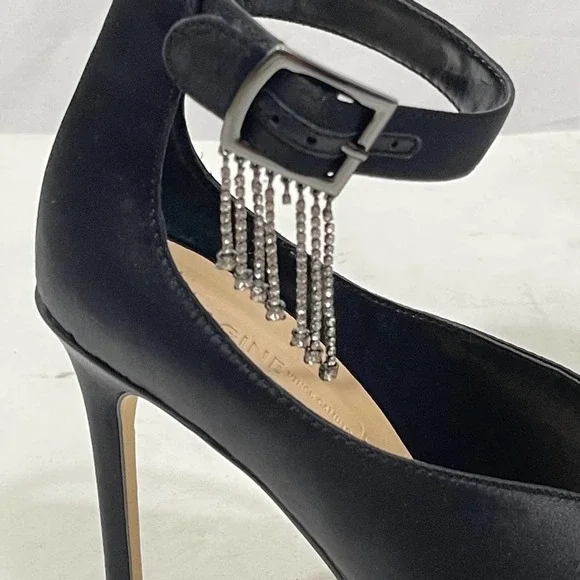 NEW Vince Camuto Greer Rhinestone Black Pump 8 - Picture 4 of 9